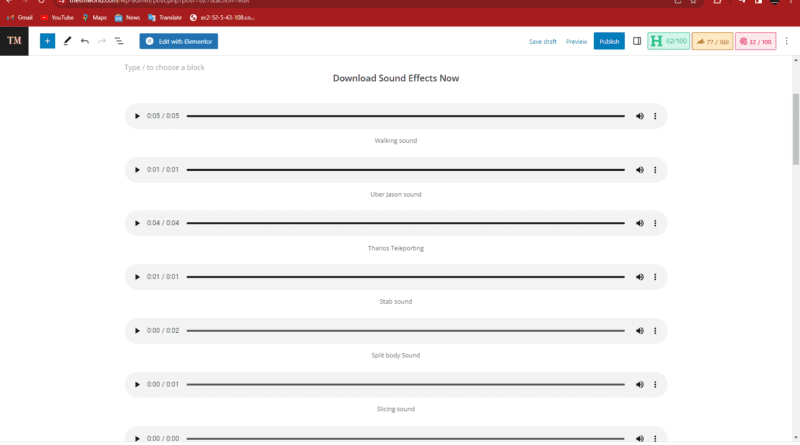 Free Sound effects