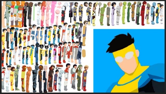 image of 50+ invincible characters