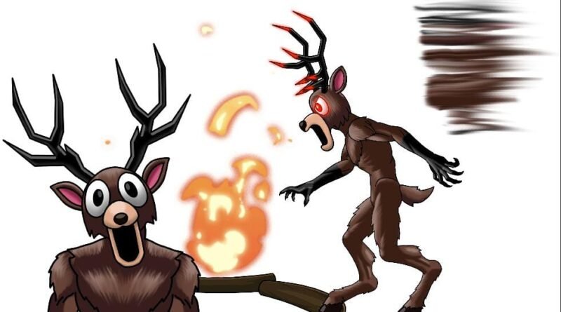 99 nights in the forest deer monster by cv animation