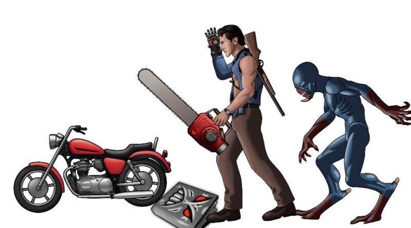 image of Ash Williams and necromancer
